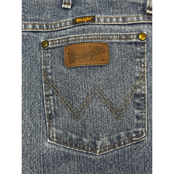 Wrangler 47MWZ Men's Advanced Comfort Regular Fit Blue Denim Jeans - Size 42x30 - Picture 3 of 5